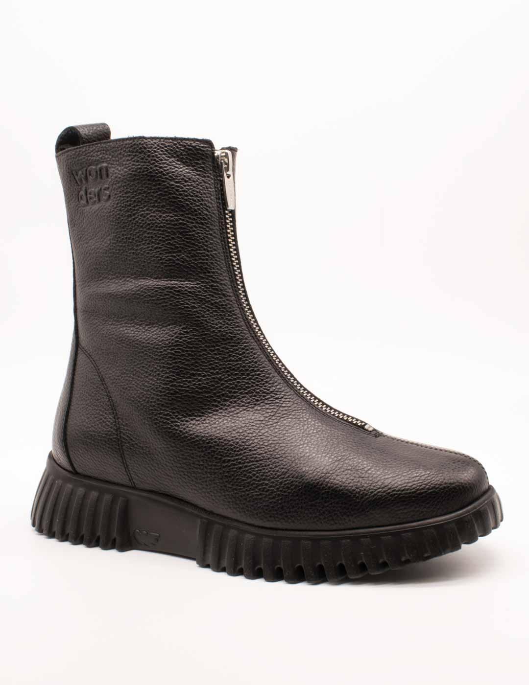 Botín Wonders A-4403 Wild Negro de Mujer