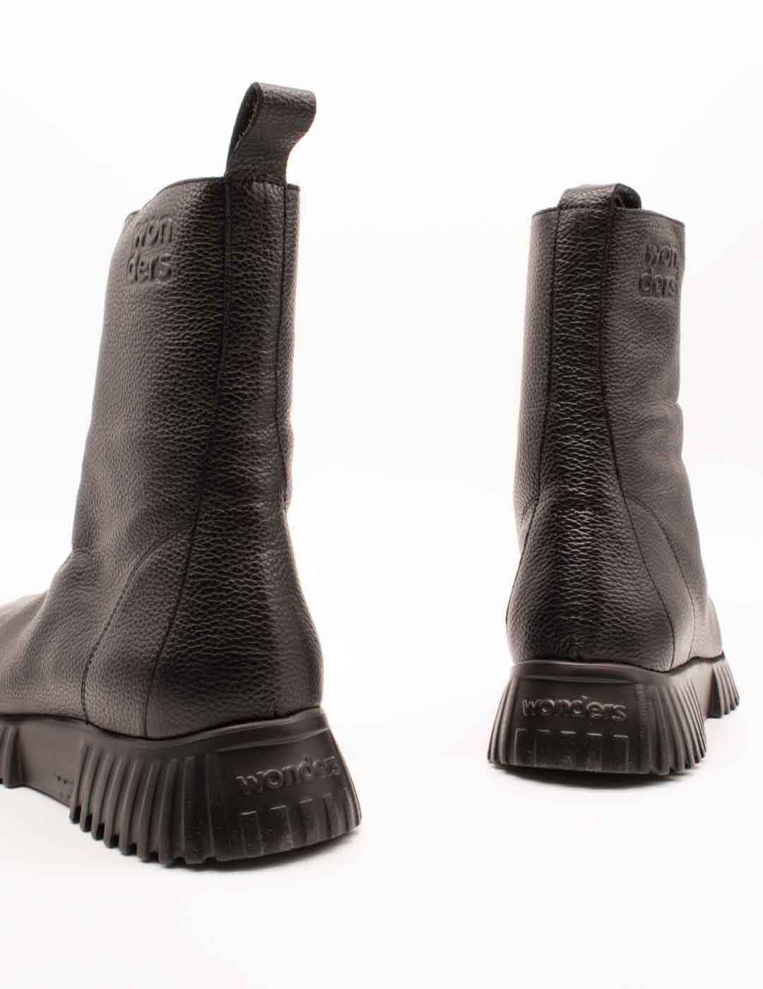 Botín Wonders A-4403 Wild Negro de Mujer