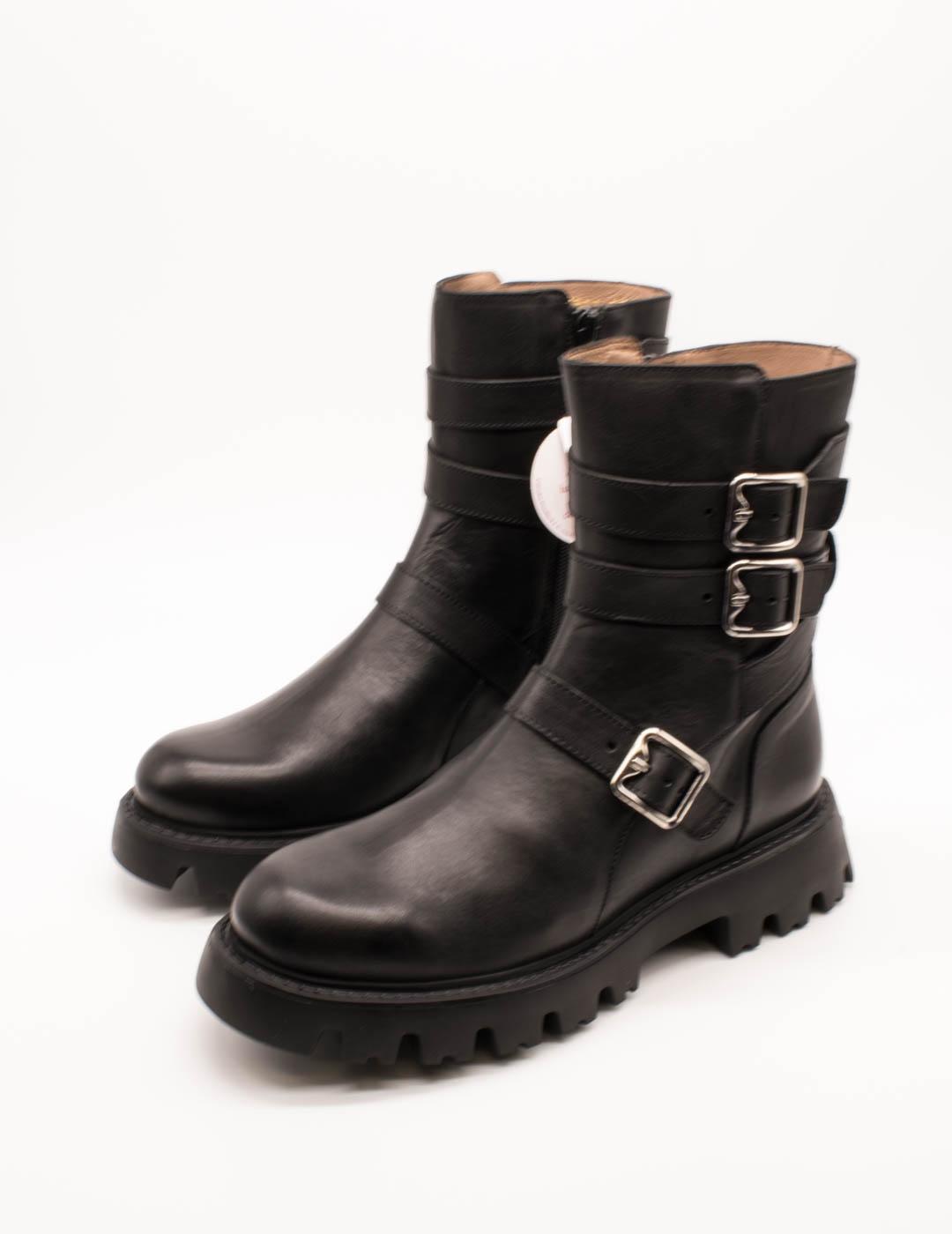 Botín Wonders C-7512 Bulut Negro de Mujer