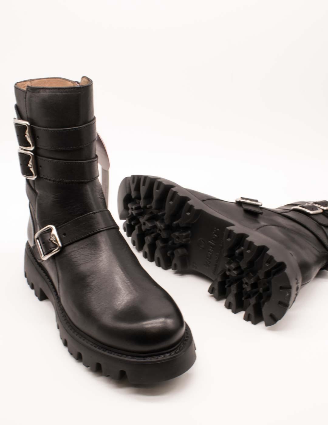 Botín Wonders C-7512 Bulut Negro de Mujer