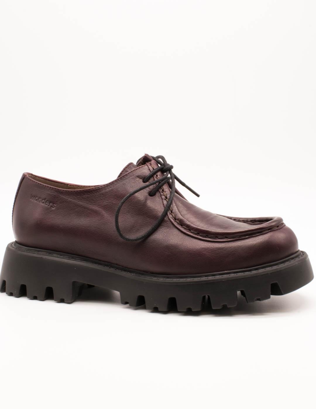 Zapato Wonders C-7514 Bulut Vino de Mujer