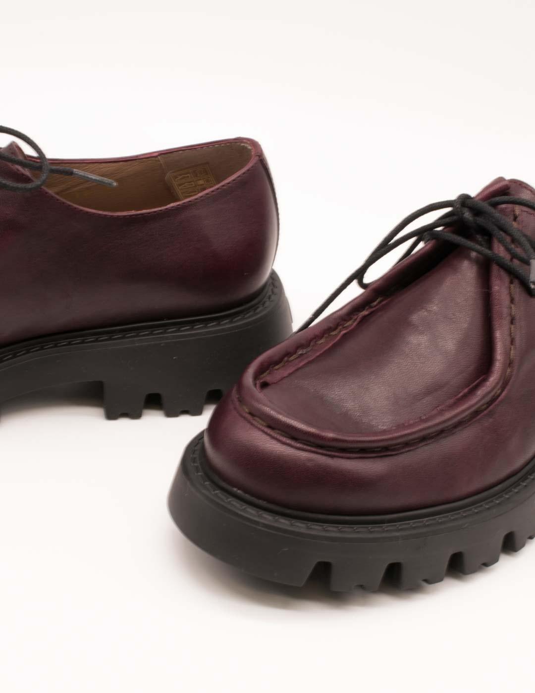 Zapato Wonders C-7514 Bulut Vino de Mujer