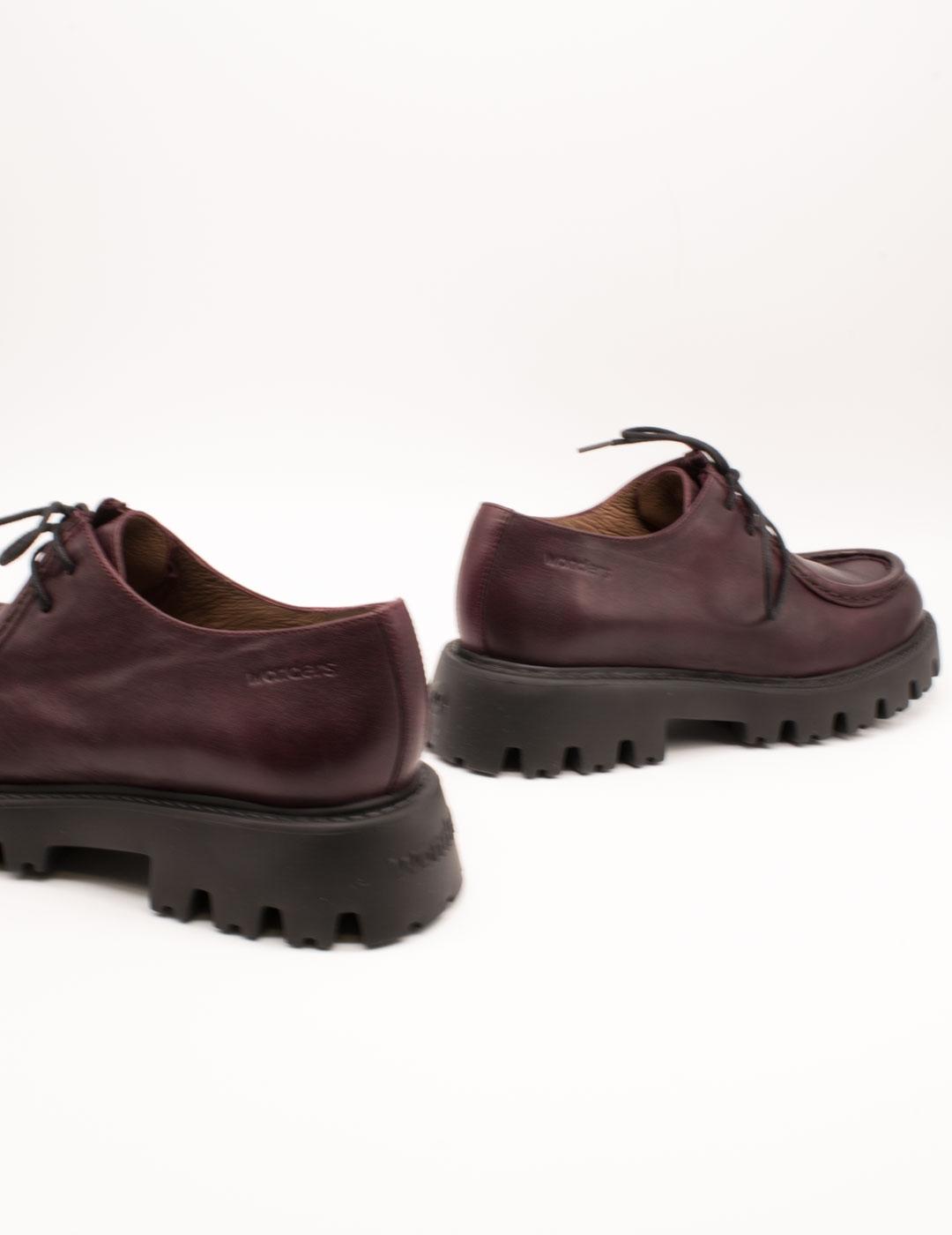 Zapato Wonders C-7514 Bulut Vino de Mujer