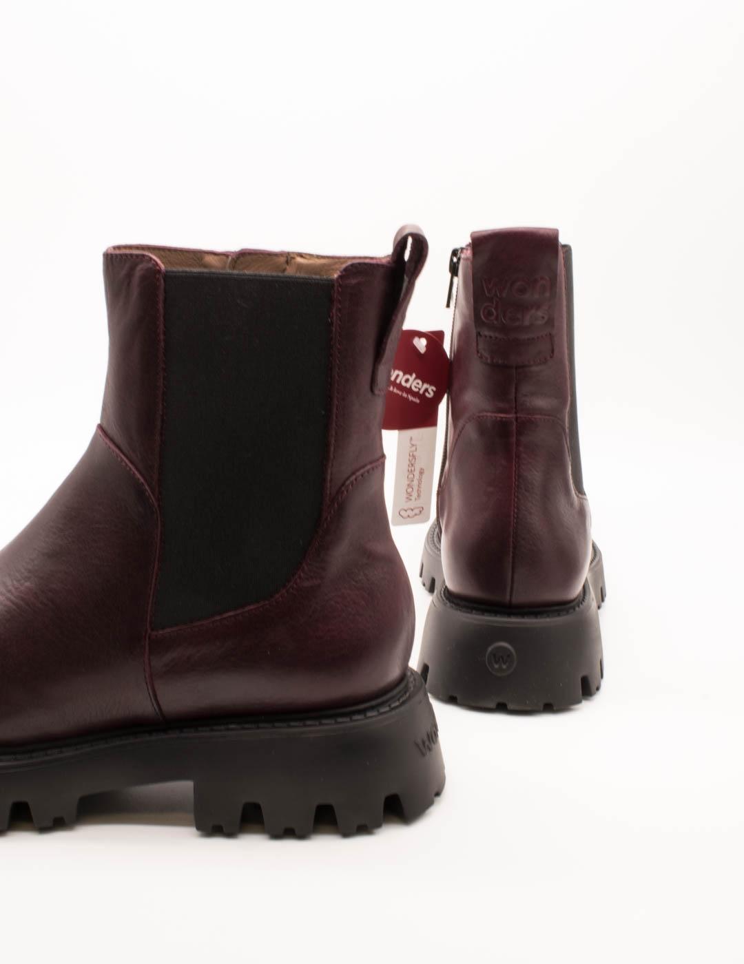 Botín Wonders C-7511 Bulut Vino de Mujer