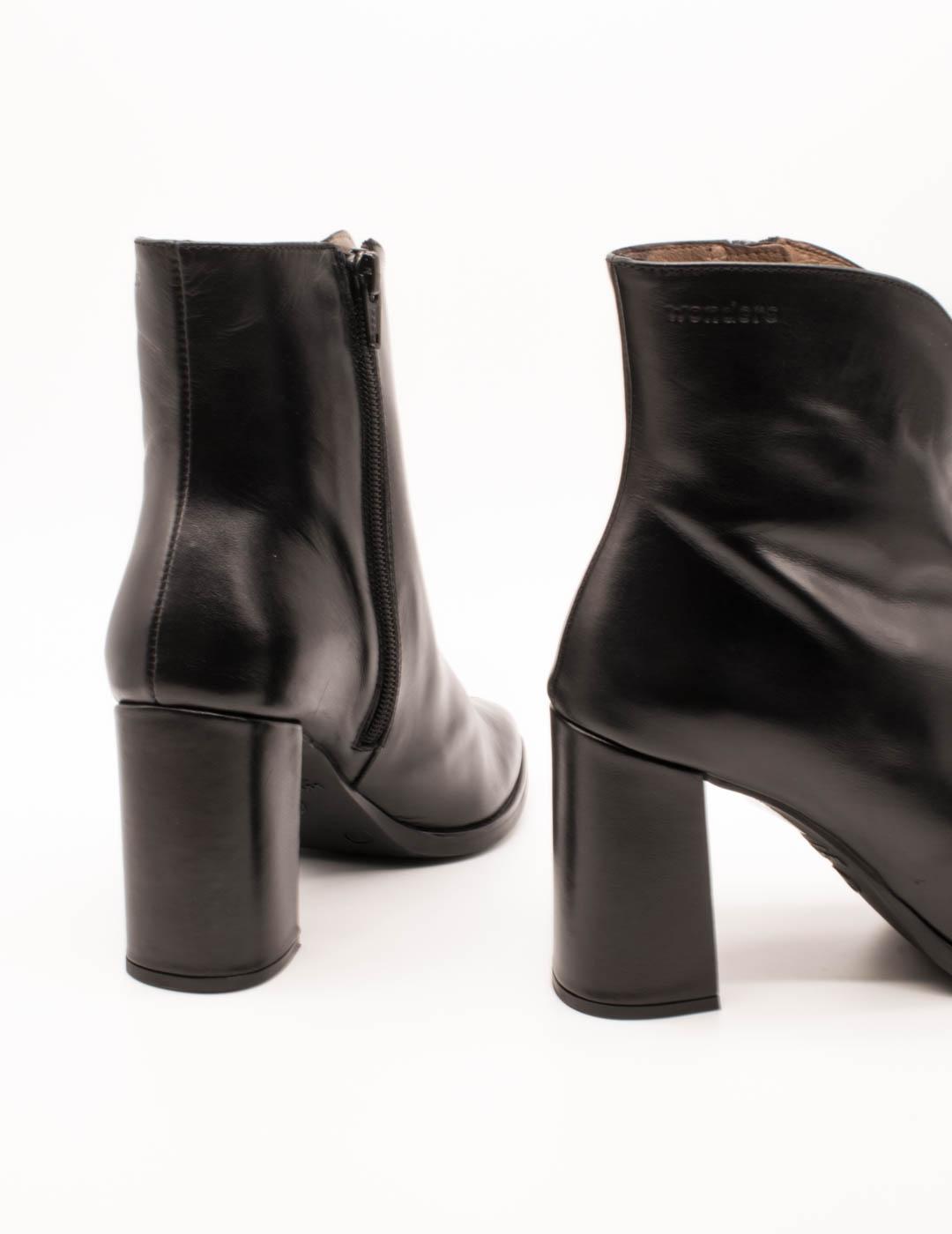 Botín Wonders M-5430 Iseo Negro de Mujer