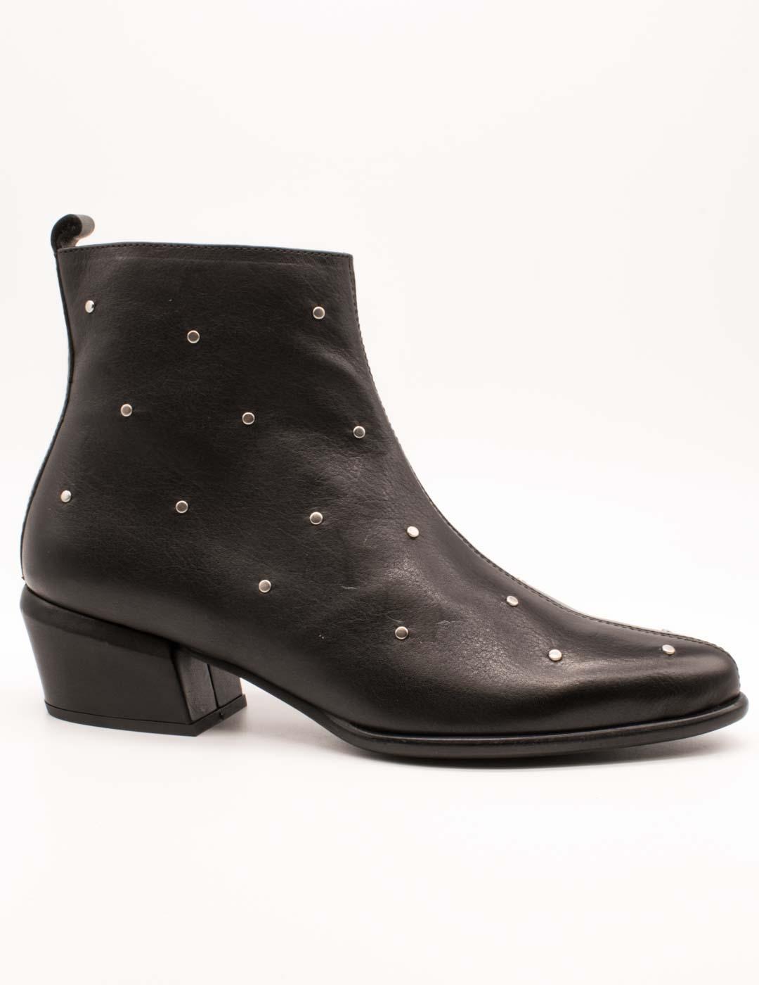 Botín Wonders D-2002 Bulut Negro de Mujer