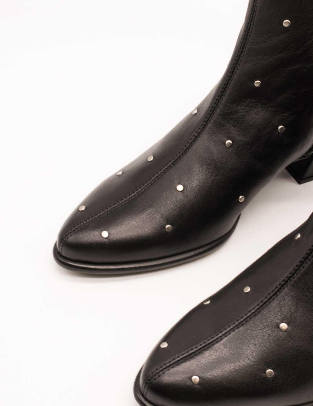 Botín Wonders D-2002 Bulut Negro de Mujer