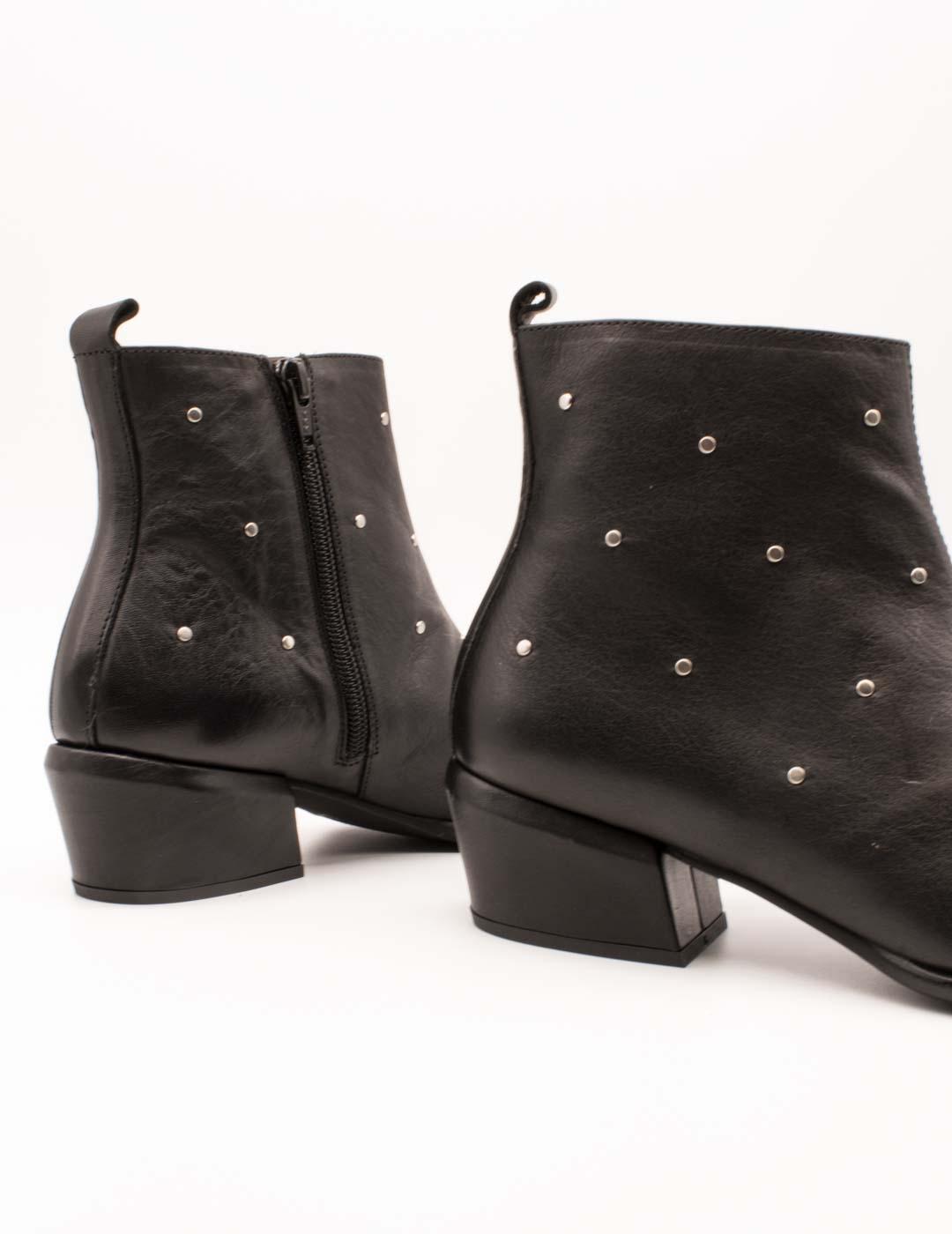 Botín Wonders D-2002 Bulut Negro de Mujer