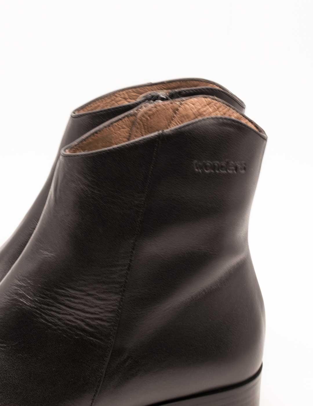 Botín Wonders D-1801 Isy Negro de Mujer