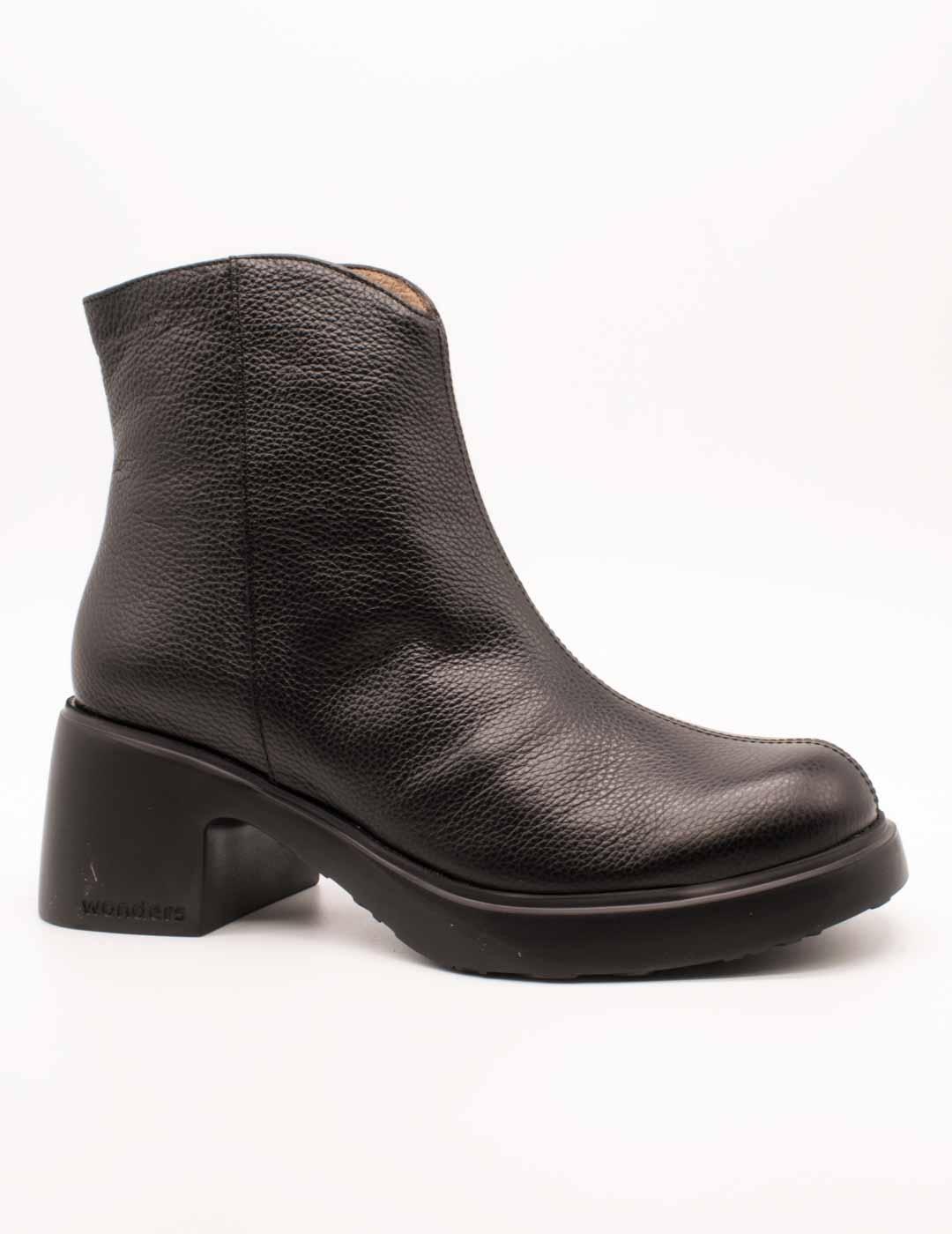 Botín Wonders E-7125 Wild Negro de Mujer