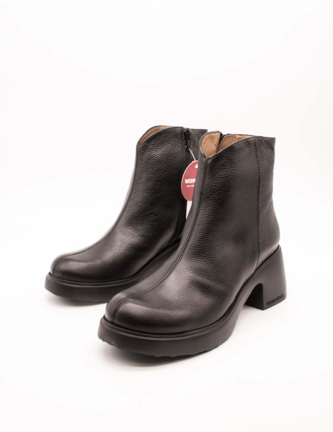 Botín Wonders E-7125 Wild Negro de Mujer