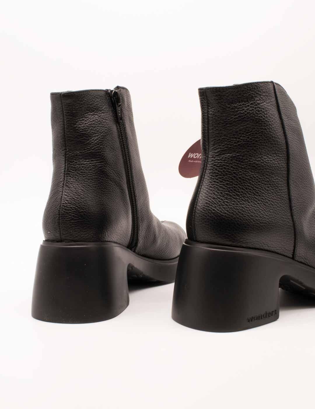 Botín Wonders E-7125 Wild Negro de Mujer