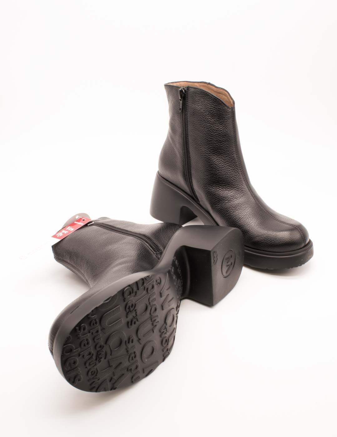 Botín Wonders E-7125 Wild Negro de Mujer