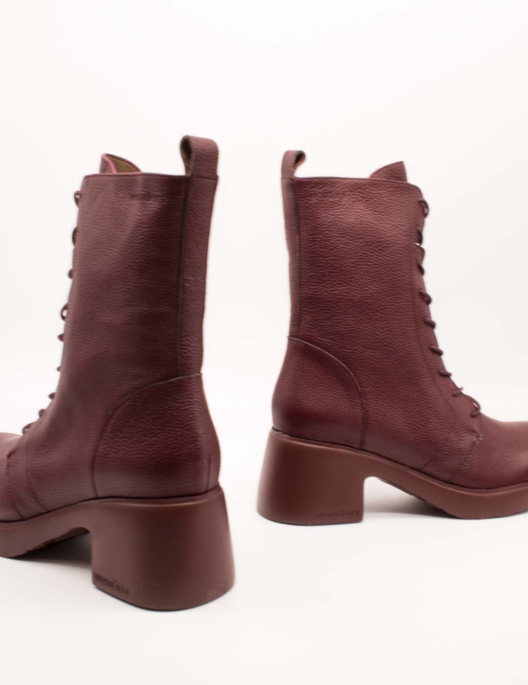 Botín Wonders E-7124 Wild Vino de Mujer