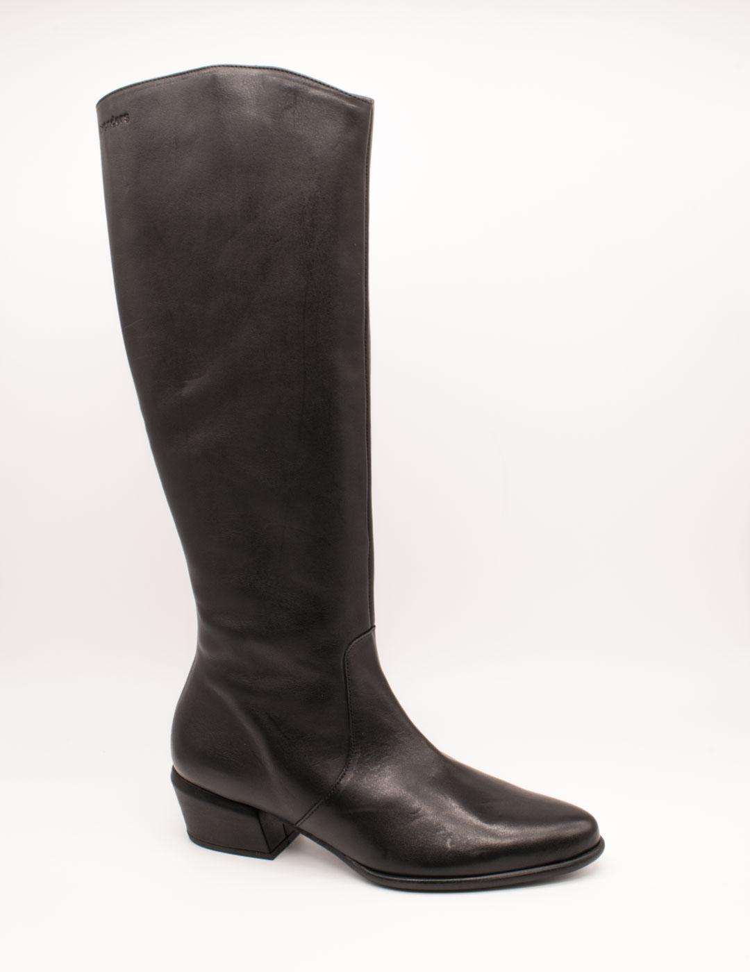 Bota Wonders D-2003 Bulut Negro de Mujer