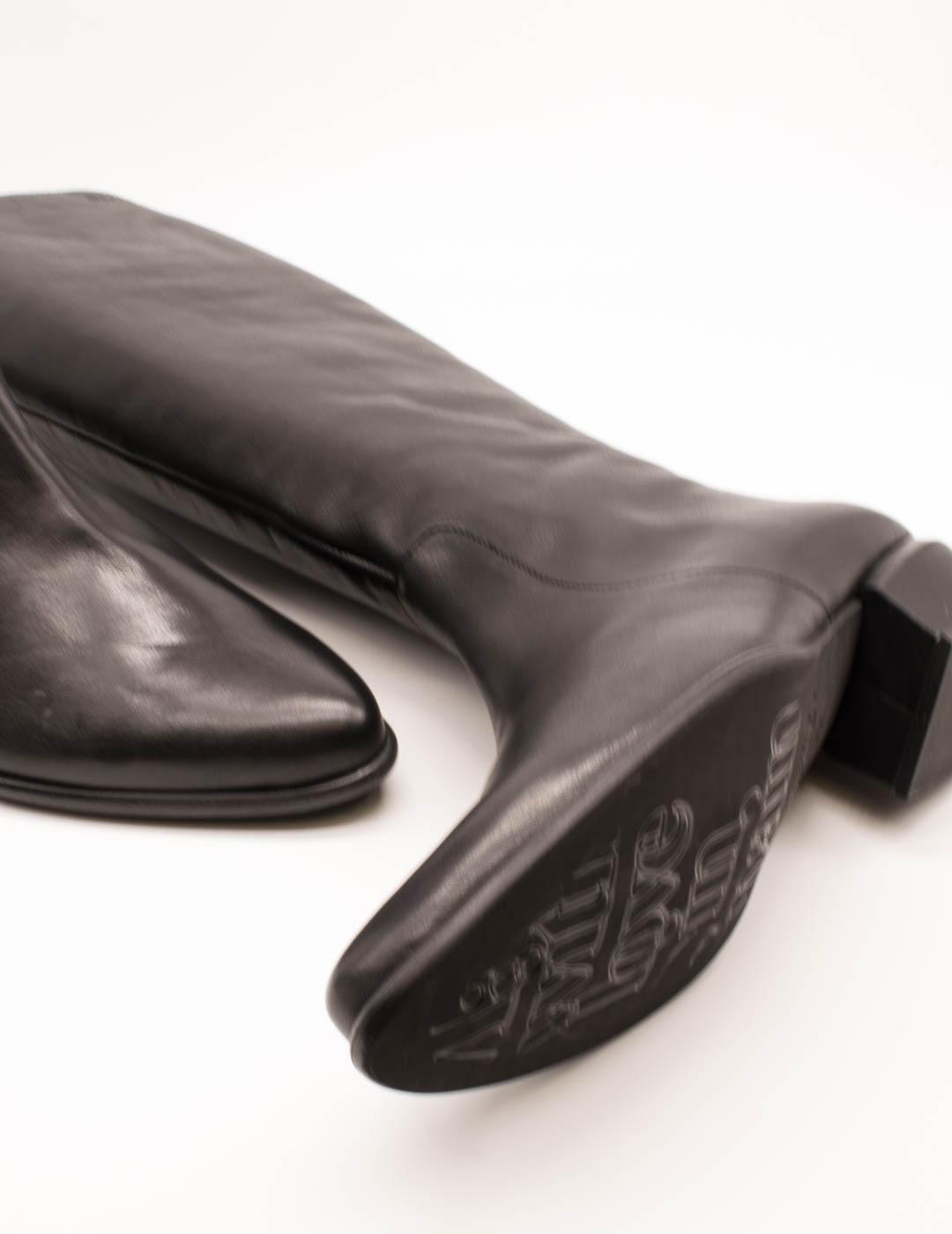 Bota Wonders D-2003 Bulut Negro de Mujer