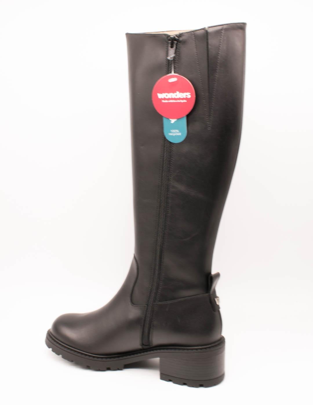 Bota Wonders D-1425 Wonderdry Negro de Mujer