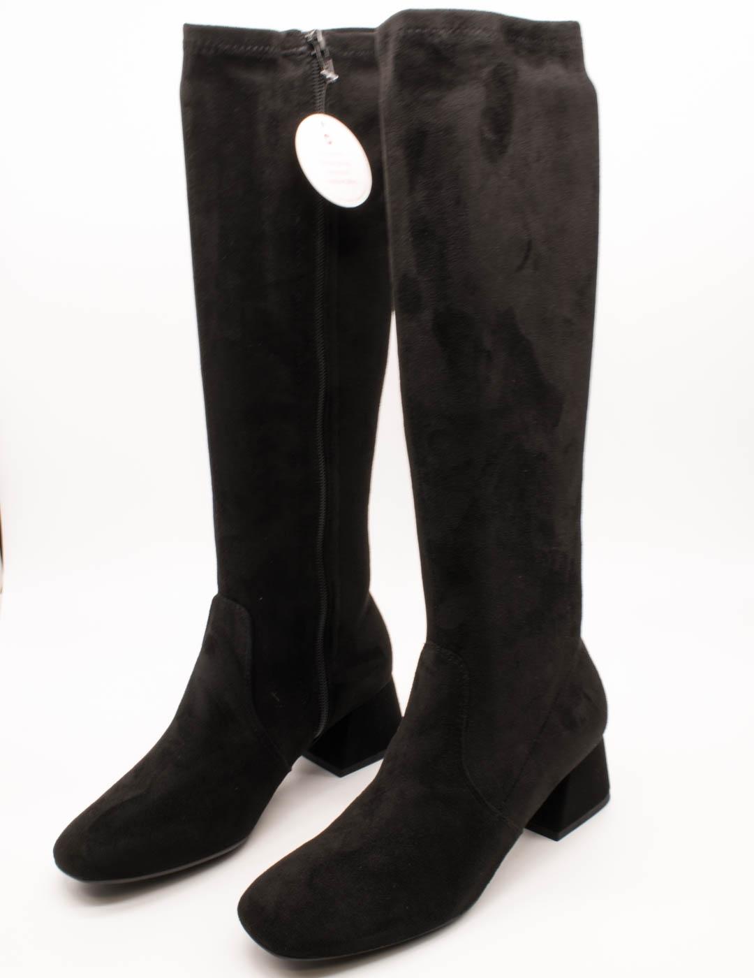 Bota Wonders G-5531 Bamara Negro de Mujer