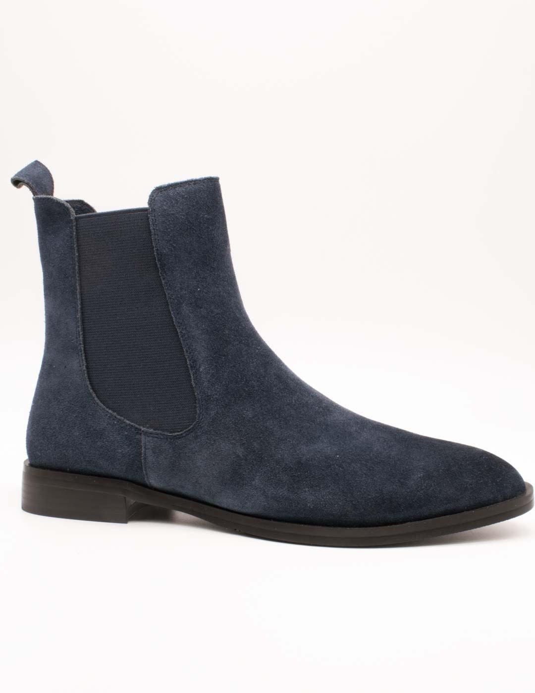 Botín Shemerry Norma Serraje Navy de Mujer