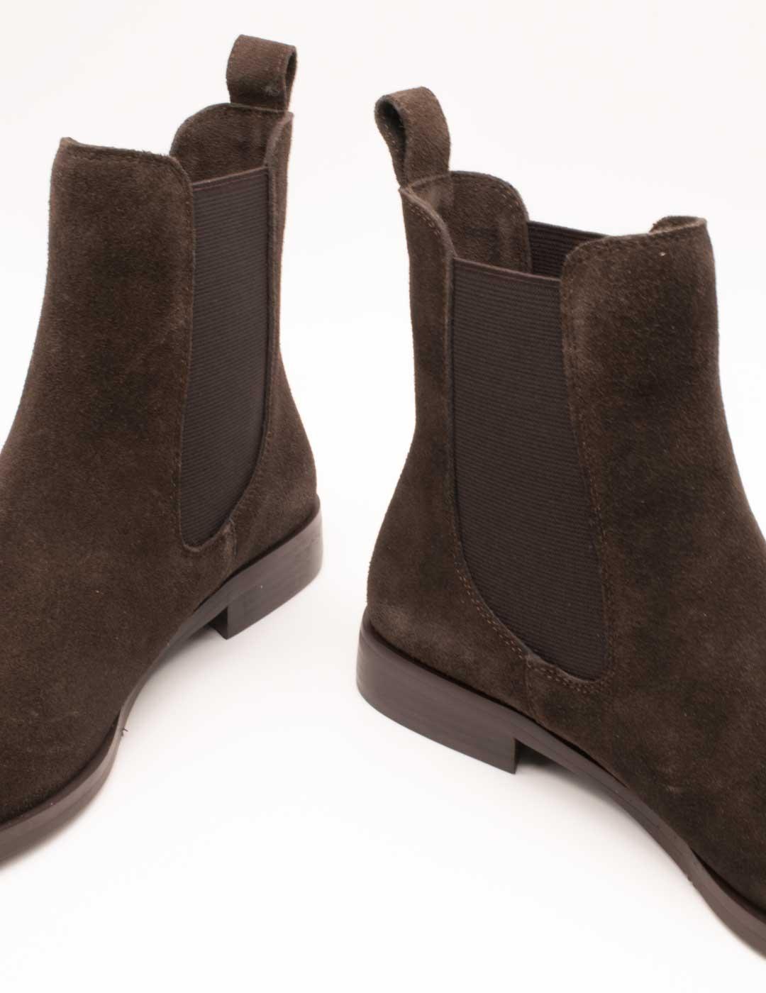 Botín Shemerry Norma Serraje Marrón de Mujer