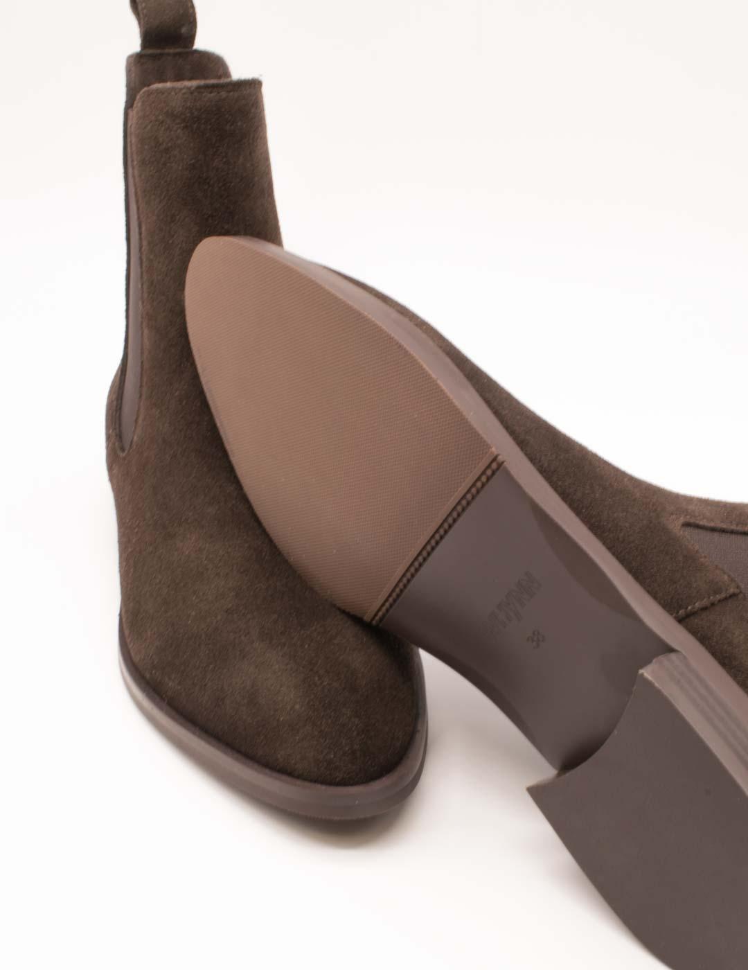 Botín Shemerry Norma Serraje Marrón de Mujer