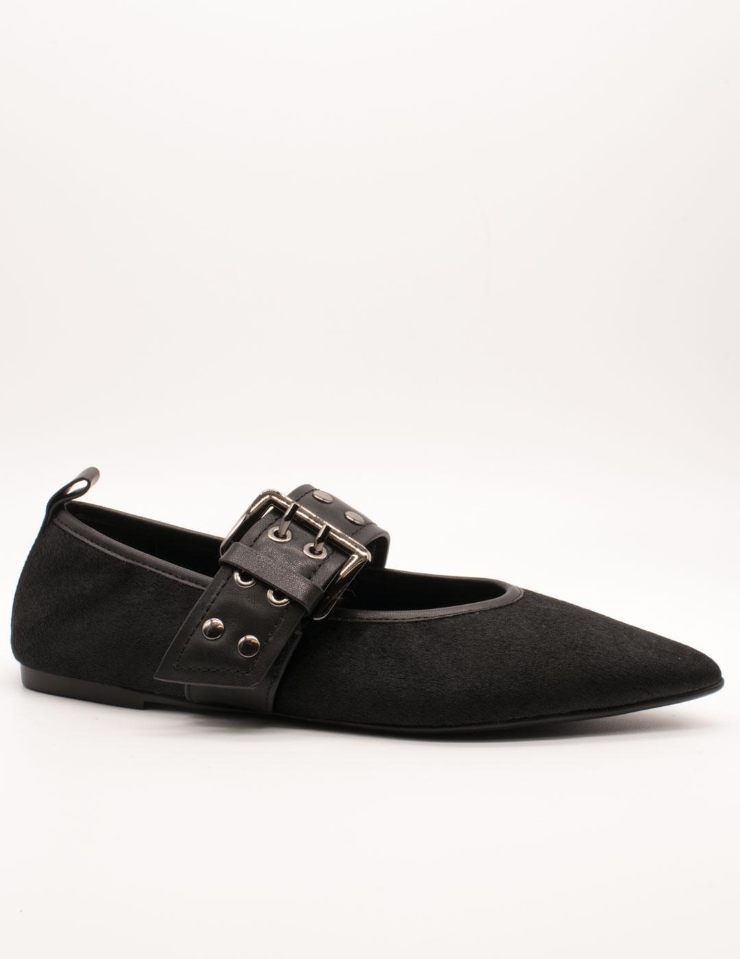 Bailarina Shemerry Paris Negro Pony de Mujer