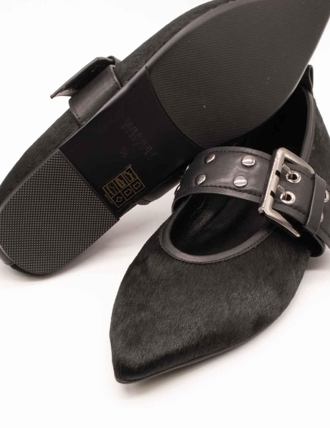 Bailarina Shemerry Paris Negro Pony de Mujer