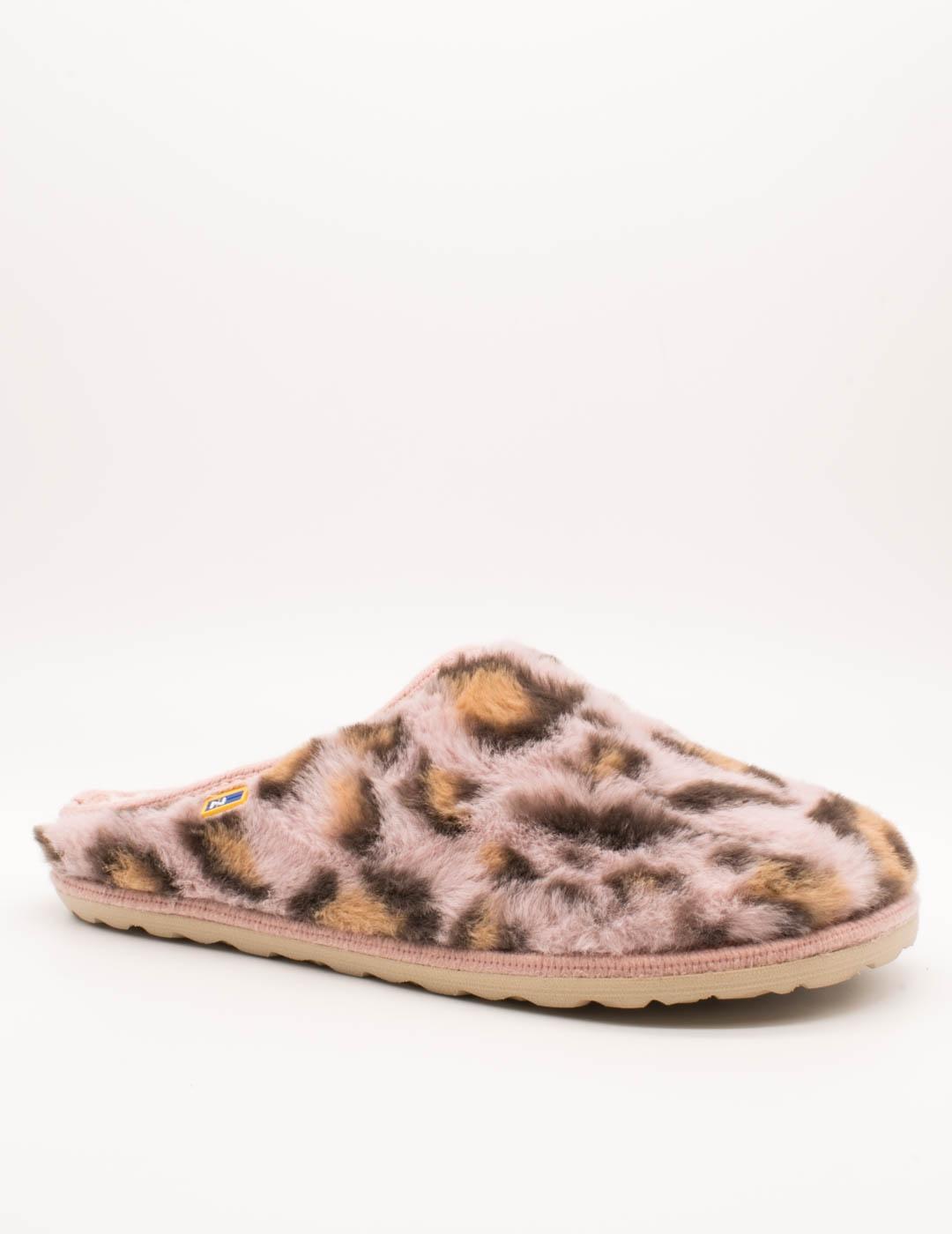 Zapatilla de Casa Nordikas 2083 Leopardo Rosa