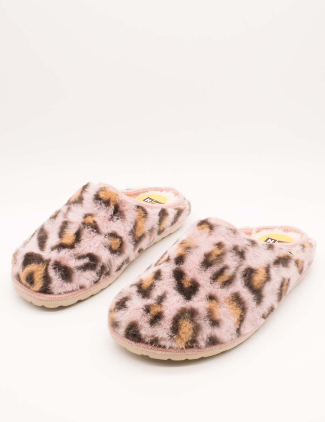 Zapatilla de Casa Nordikas 2083 Leopardo Rosa