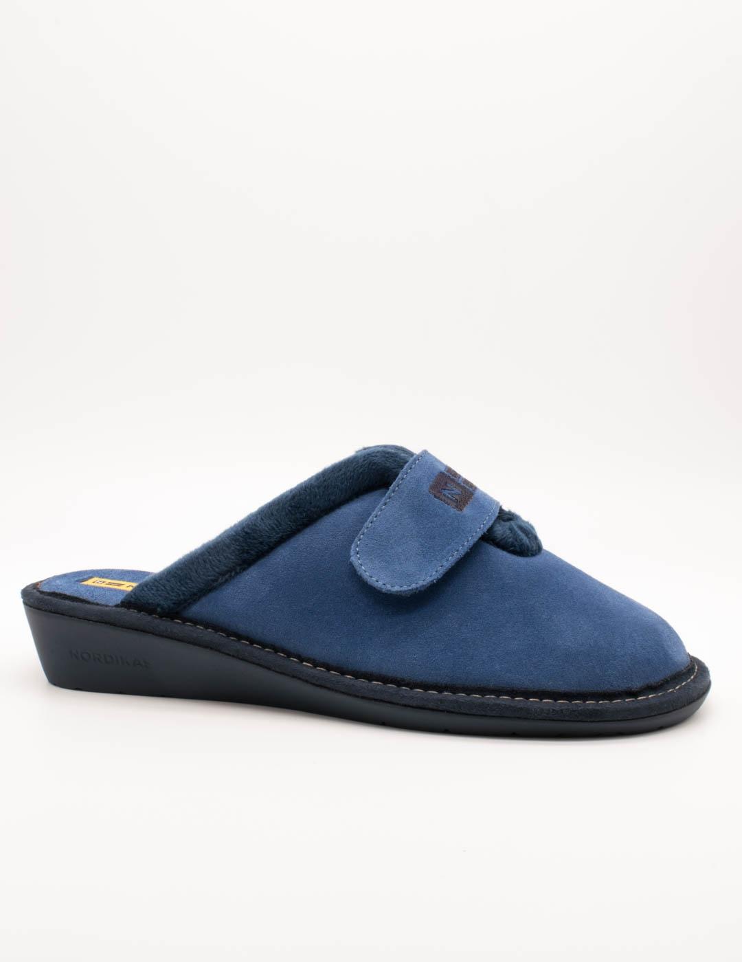 Zapatilla de Casa Nordikas 6347/8 Afelpado Zafiro de Mujer