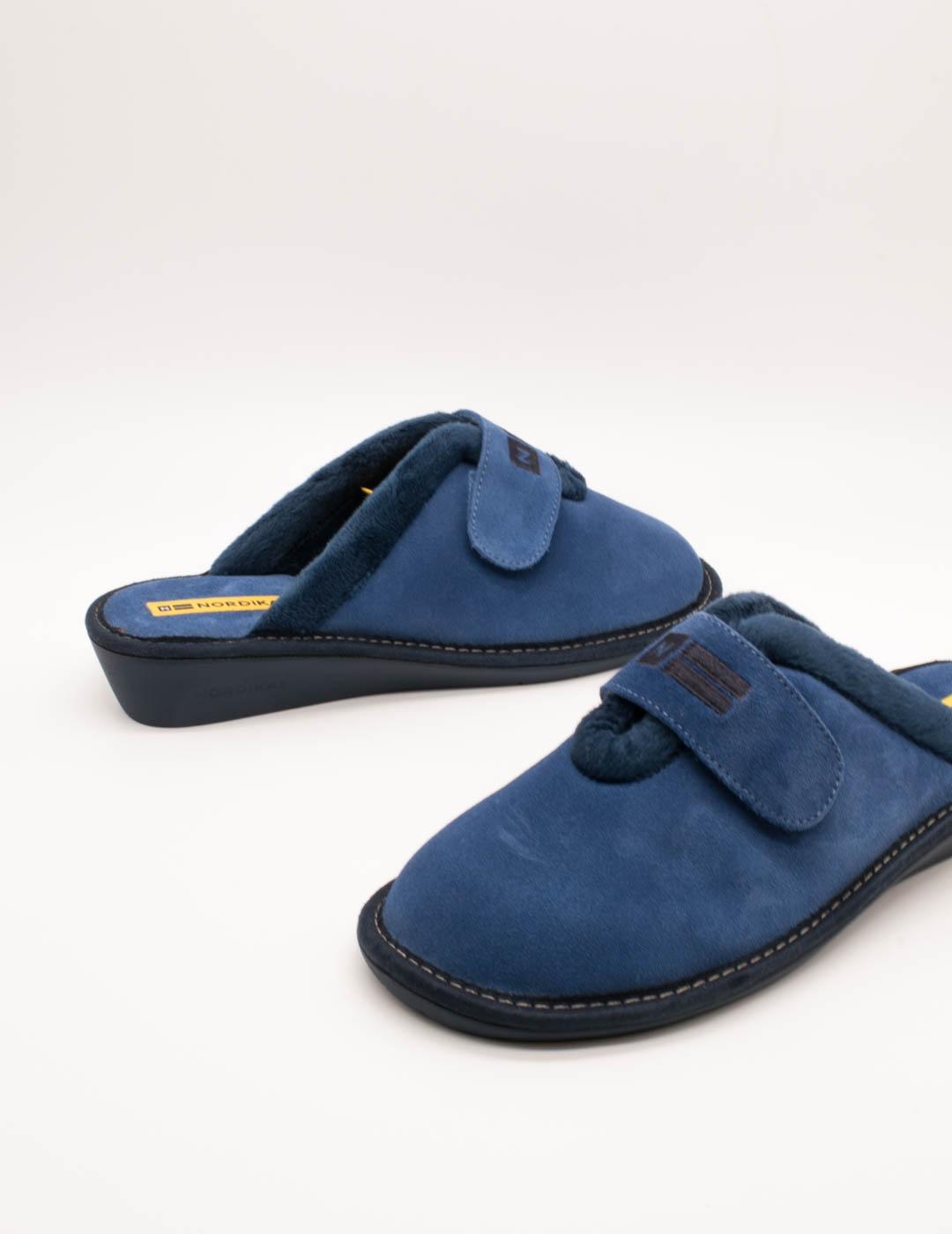 Zapatilla de Casa Nordikas 6347/8 Afelpado Zafiro de Mujer