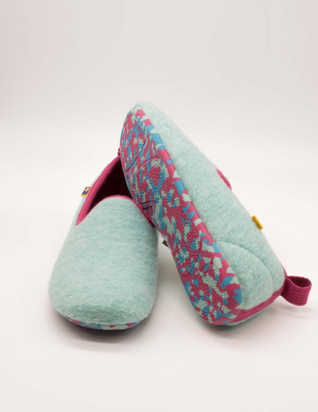 Zapatilla de Casa Nordikas 2610 Dinamic Aguamarino de Mujer