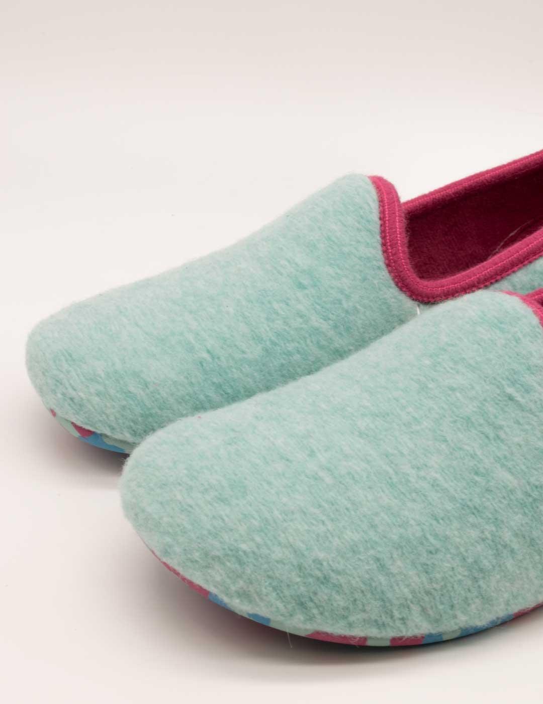 Zapatilla de Casa Nordikas 2610 Dinamic Aguamarino de Mujer
