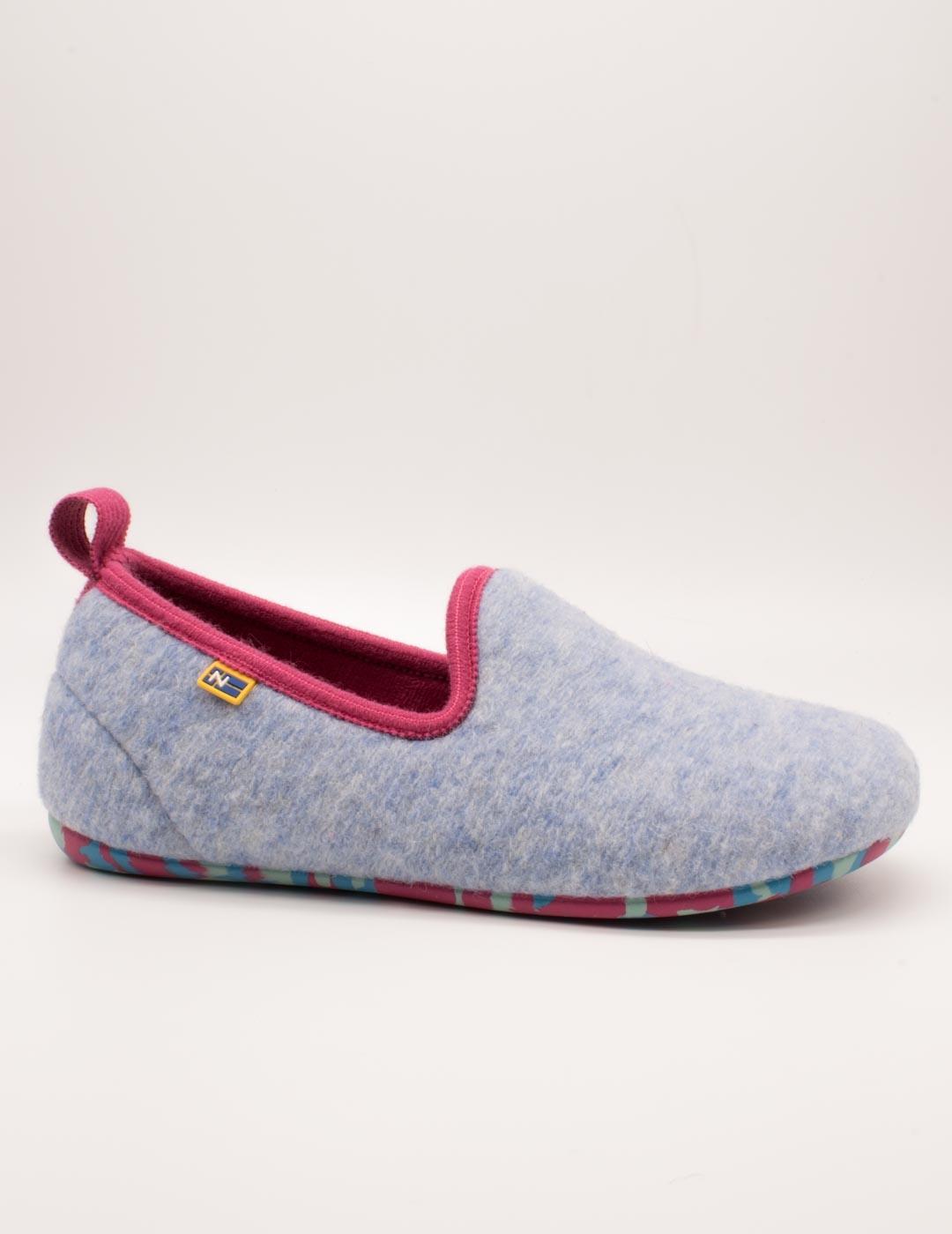 Zapatilla de Casa Nordikas 2610 Dinamic Celeste de Mujer