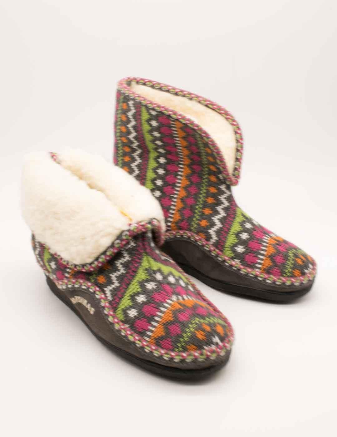 Zapatilla de Casa Nordikas 3602 Panticosa Gris de Mujer