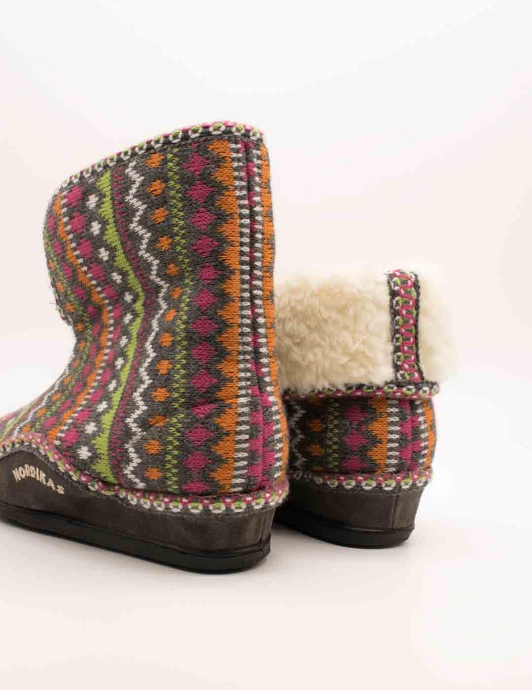 Zapatilla de Casa Nordikas 3602 Panticosa Gris de Mujer