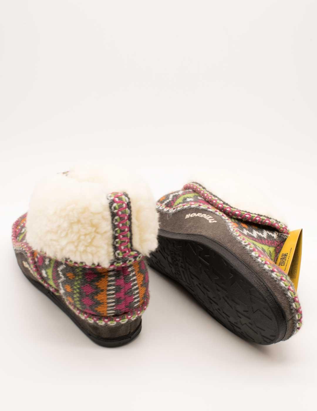 Zapatilla de Casa Nordikas 3602 Panticosa Gris de Mujer