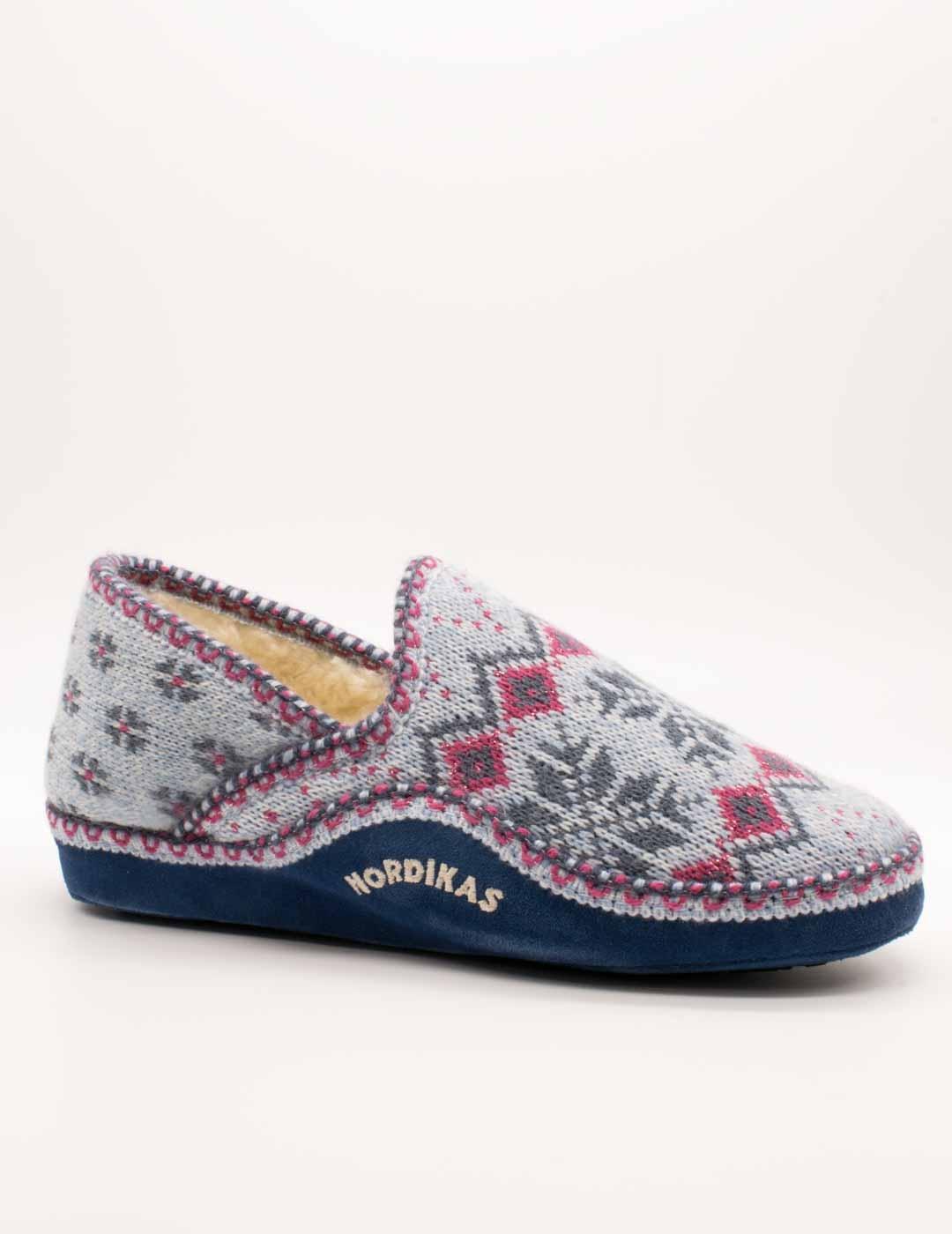 Zapatilla de Casa Nordikas 2000 Heidi Zafiro de Mujer