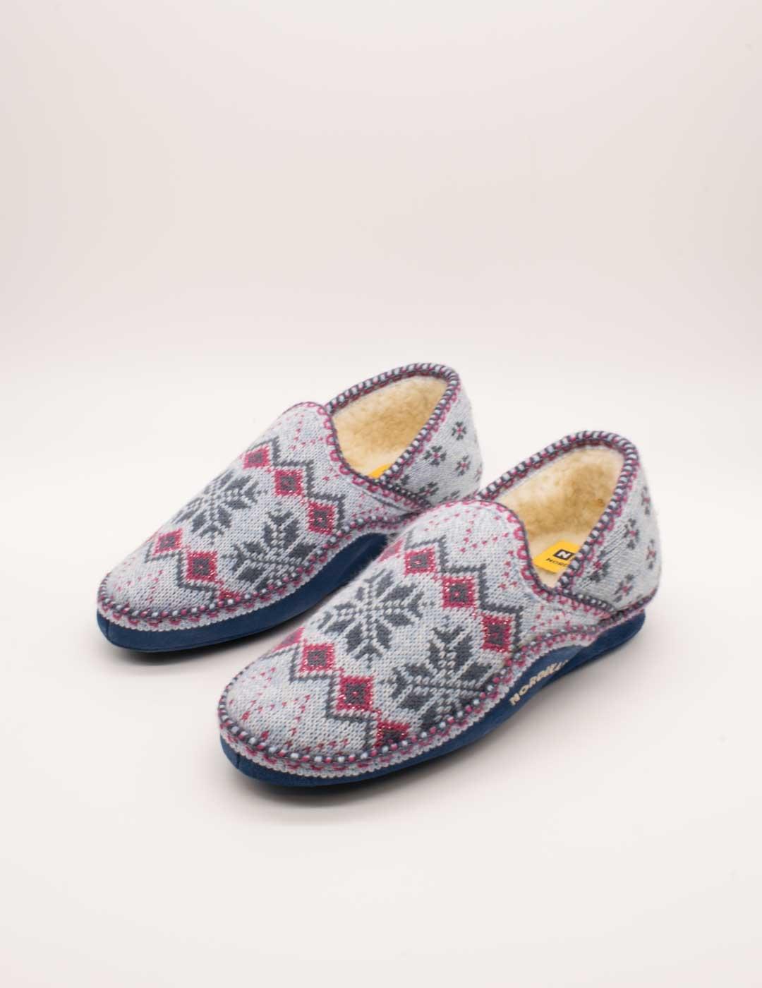 Zapatilla de Casa Nordikas 2000 Heidi Zafiro de Mujer