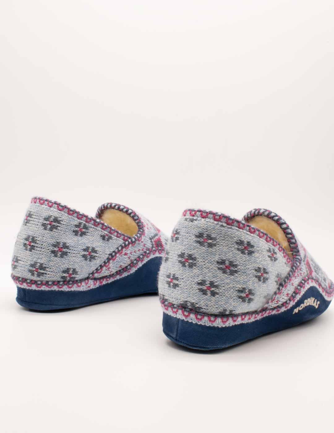 Zapatilla de Casa Nordikas 2000 Heidi Zafiro de Mujer