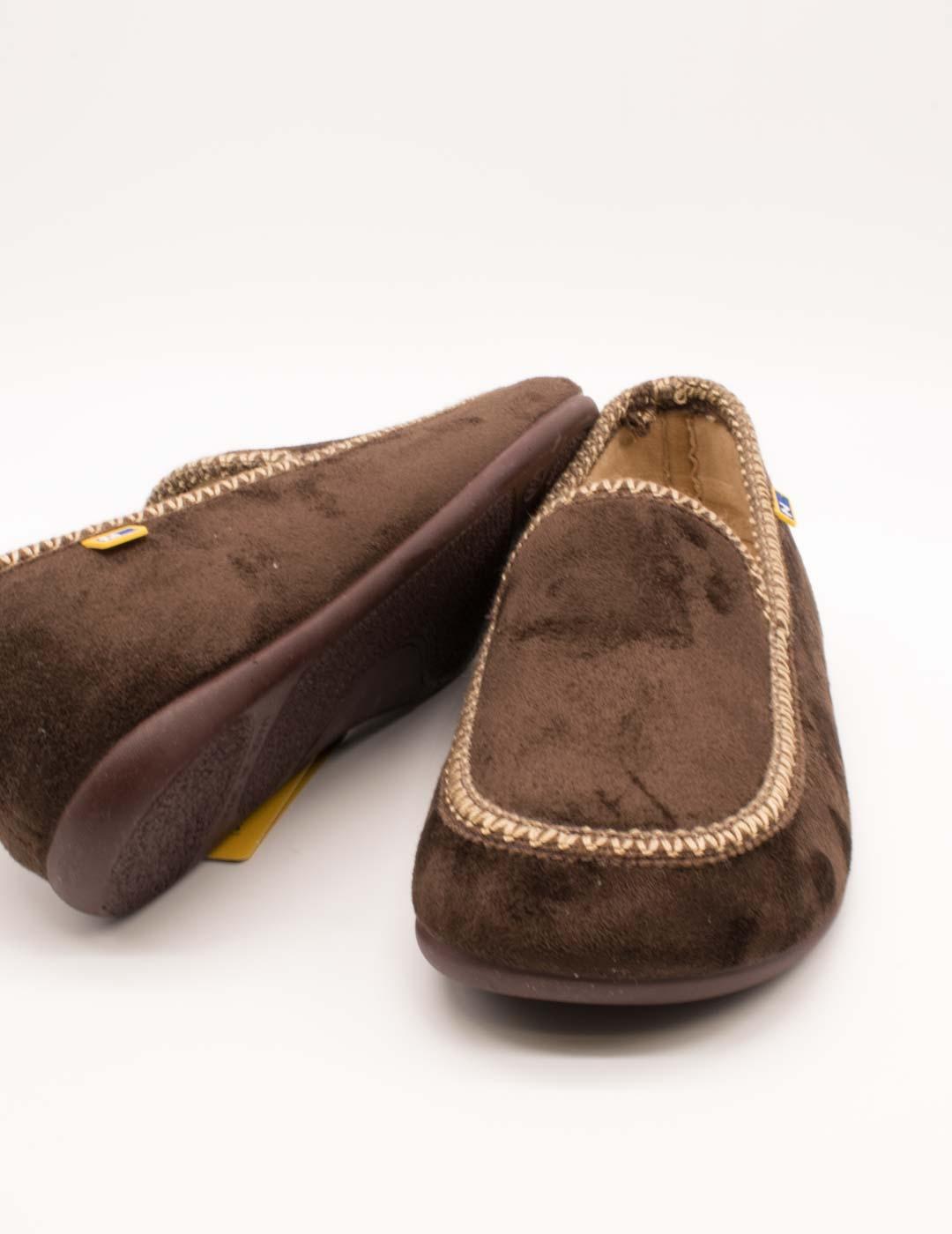 Zapatilla de Casa Nordikas 2196 Alcantara Moka de Hombre