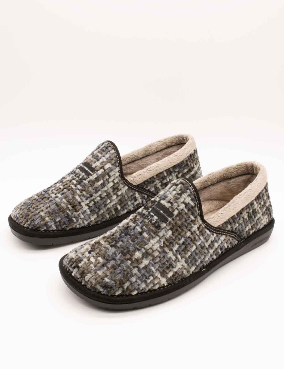 Zapatilla de Casa Nordikas 243 Quebec Gris de Hombre