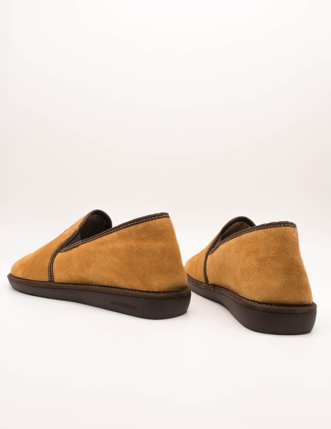 Zapatilla de Casa Nordikas 132 Afelpado Cuero de Hombre