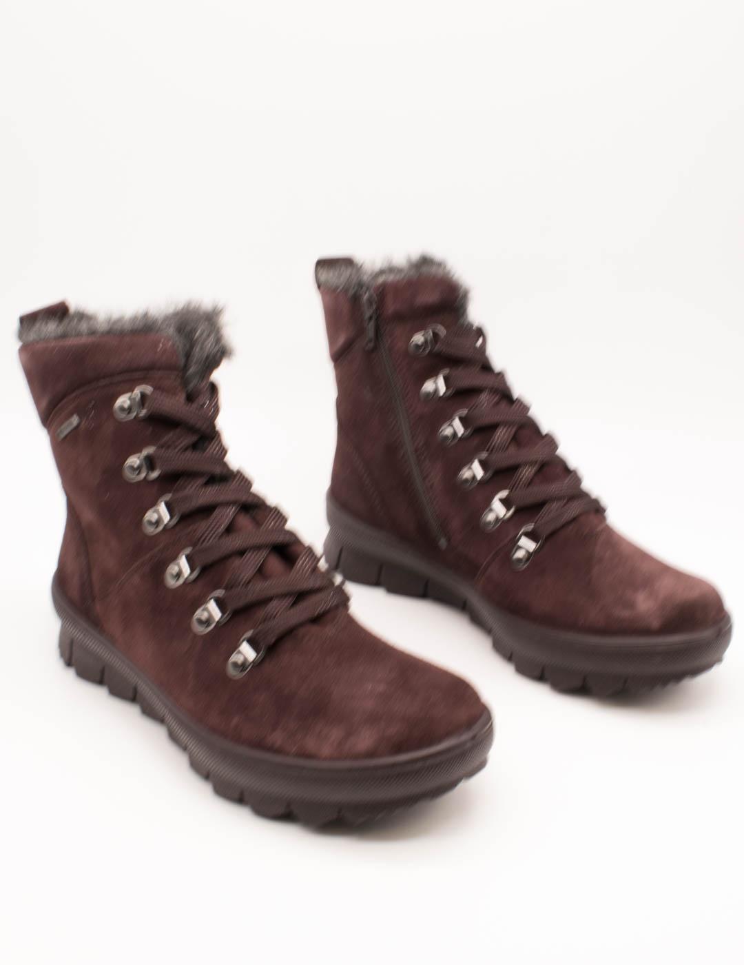 Botín Legero 2-000530-5940 Novara Dark Cherry de Mujer