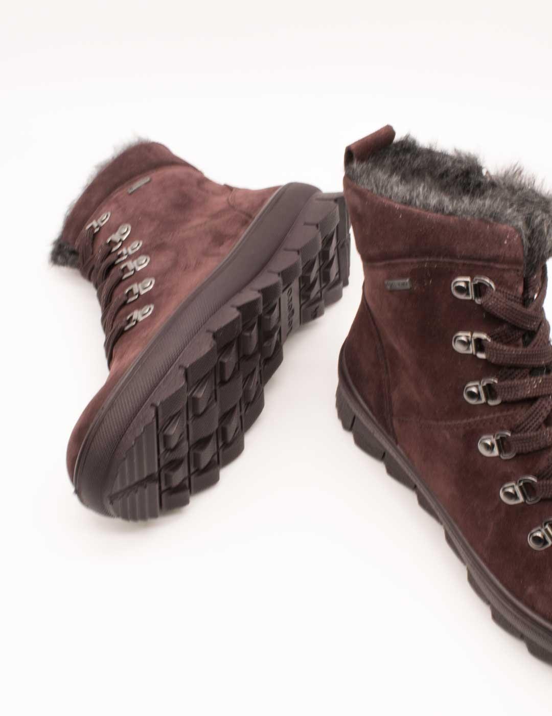 Botín Legero 2-000530-5940 Novara Dark Cherry de Mujer