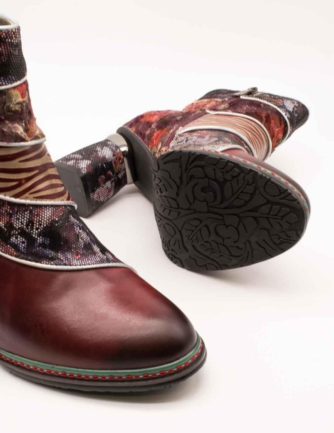 Botín Laura Vita Kinoao 13 Wine de Mujer