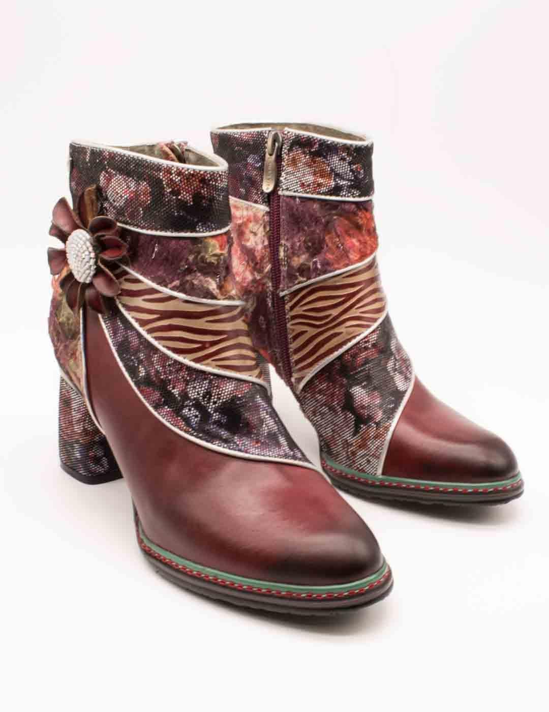 Botín Laura Vita Kinoao 13 Wine de Mujer