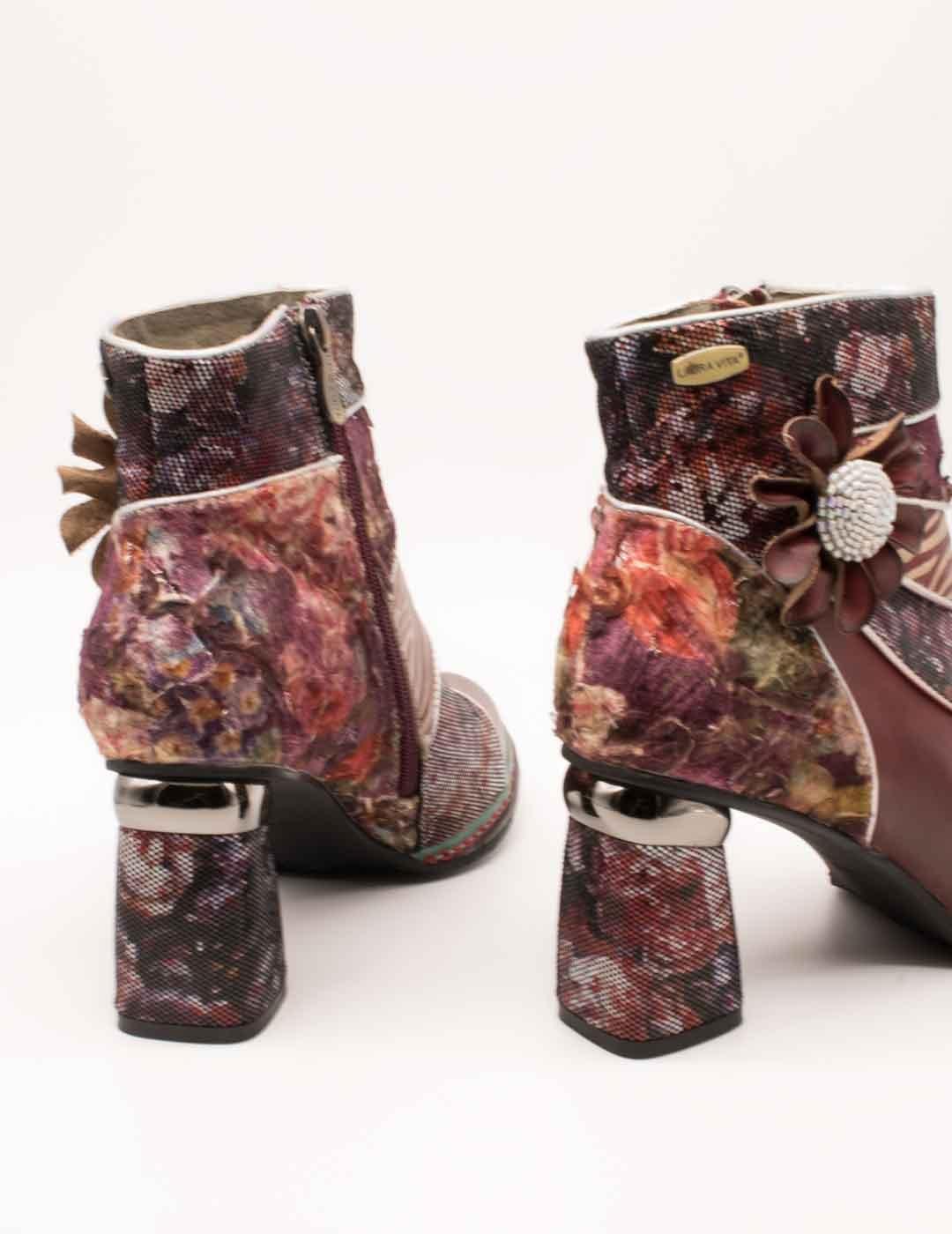 Botín Laura Vita Kinoao 13 Wine de Mujer