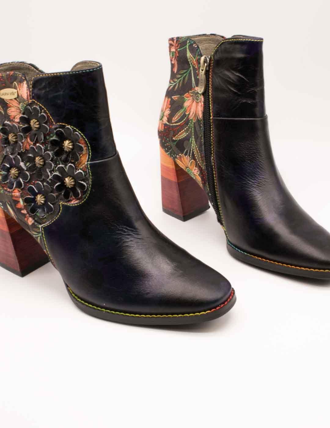 Botín Laura Vita Olympeo 03 Noir de Mujer