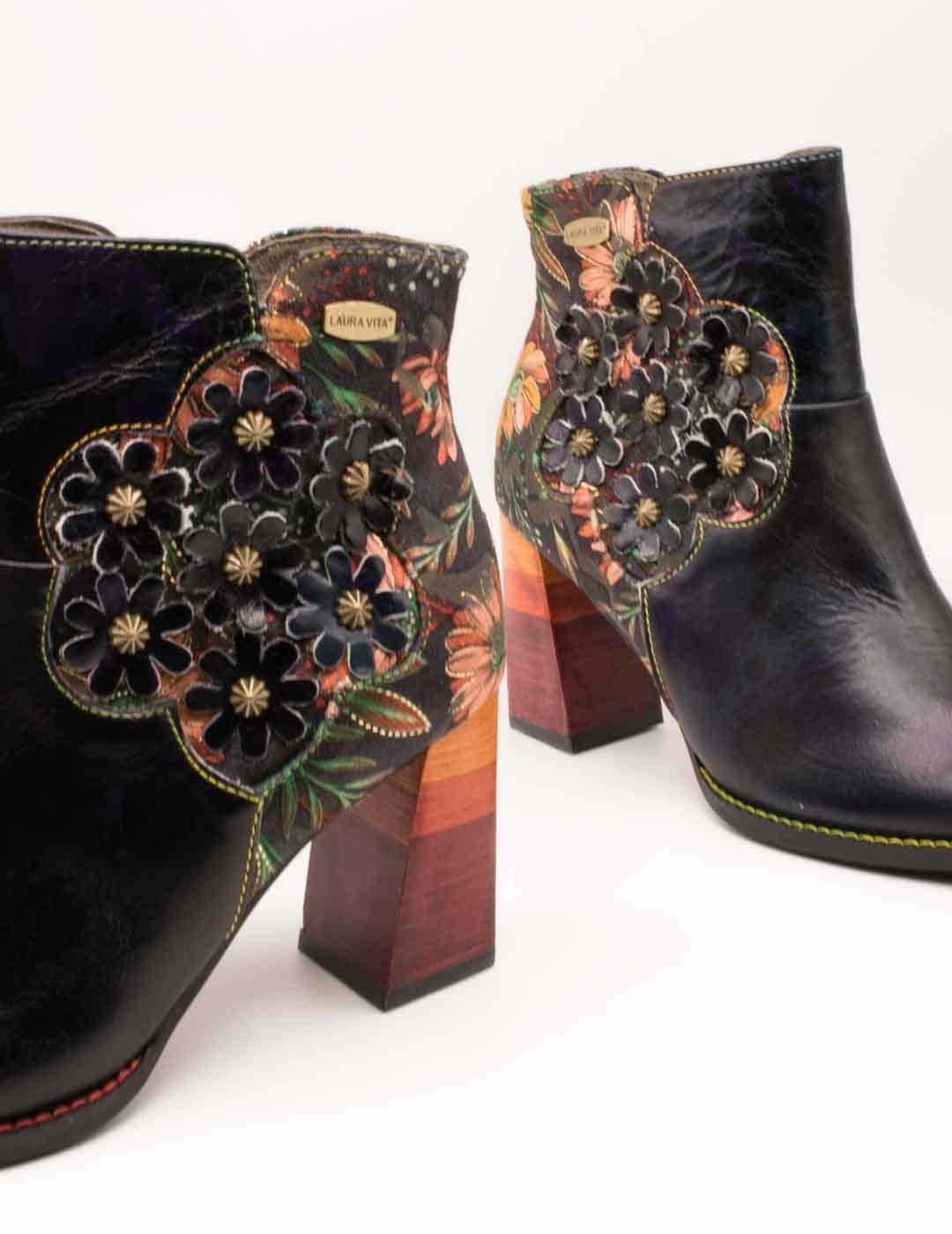 Botín Laura Vita Olympeo 03 Noir de Mujer